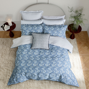 Bedeck of Belfast Miya Chambray Blue Duvet Cover Set